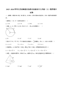 2025--2026学年江苏省南通市如皋市实验初中九年级（上）数学期中试卷-自定义类型