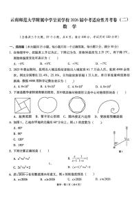 云南省云南师范大学附属中学呈贡学校2025-2026学年九年级上学期月考（二）数学试题