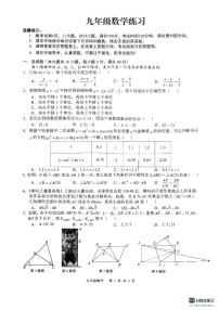 安徽省合肥市第五十中学西校2025-2026学年九年级上学期数学练习试卷（月考）