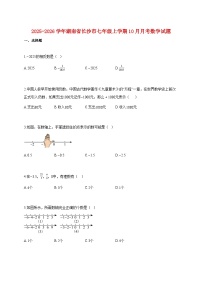 2025~2026学年湖南省长沙市七年级上册10月月考数学试题（含解析）