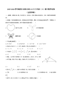 2025-2026学年黑龙江省哈尔滨113中八年级（上）期中数学试卷（五四学制）-自定义类型