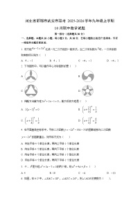 2025~2026学年河北省邯郸市武安市联考九年级（上）10月期中数学试题（学生版）