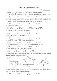 陕西省西安市西北大学附属中学2025--2026学年八年级上学期数学限时练习试卷（月考）