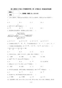 人教版（2024）七年级上册（2024）代数式习题