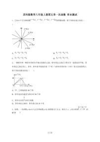 初中数学苏科版（2024）八年级上册（2024）5.2 一次函数的概念练习