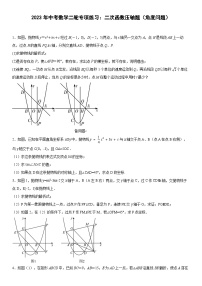 中考数学二轮专项练习：二次函数压轴题（角度问题）