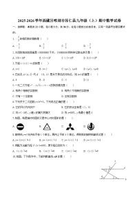 2025-2026学年西藏日喀则市昂仁县九年级（上）期中数学试卷-自定义类型