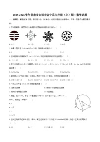 2025-2026学年甘肃省白银市会宁县九年级（上）期中数学试卷-自定义类型