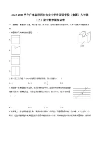 2025-2026学年广东省深圳市宝安中学外国语学校（集团）九年级（上）期中数学模拟试卷-自定义类型
