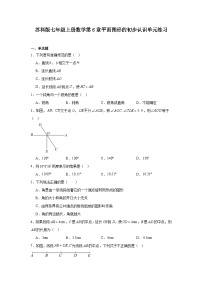 初中数学苏科版（2024）七年级上册平行当堂达标检测题