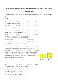2025-2026学年吉林省长春市高新第一实验学校八年级（上）月考数学试卷（9月份）-自定义类型