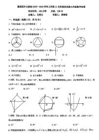 湖北省襄阳市第四中学2025-2026学年九年级上学期11月月考数学试卷