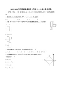 2025-2026学年陕西省榆林市九年级（上）期中数学试卷-自定义类型