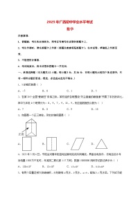 【中考数学】2025年广西真题试卷【附解析】