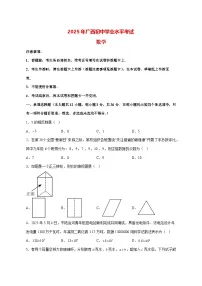 【中考数学】2025年广西真题试卷【附解析】