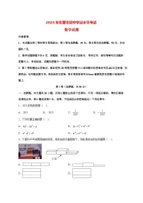 【中考数学】2025年山东省东营市试卷【附解析】
