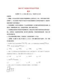 2025年广东【中考数学】试题（含解析）