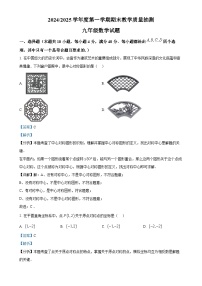 安徽省合肥市庐江县九年级上学期1月期末考试数学试题（解析版）-A4