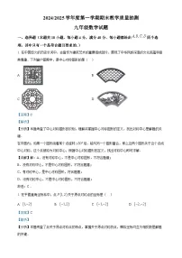 安徽省合肥市庐江县九年级上学期1月期末考试数学试题（解析版）-A4