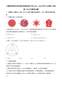安徽省淮南市田家庵区淮南实验中学2024—2025学年上学期九年级第三次月考数学试题-A4