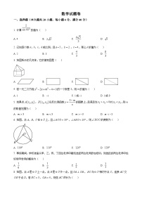 安徽省淮北五校联考九年级下学期月考数学试题(原卷版)-A4