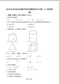 2025-2026学年四川省成都市青羊区树德实验中学七年级(上)期中数学试卷（无答案）