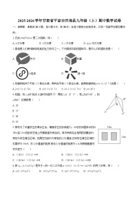 2025-2026学年甘肃省平凉市庄浪县九年级（上）期中数学试卷-自定义类型