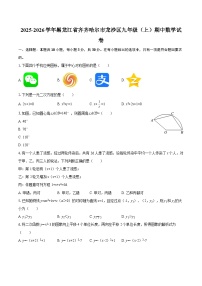 2025-2026学年黑龙江省齐齐哈尔市龙沙区九年级（上）期中数学试卷-自定义类型 (1)