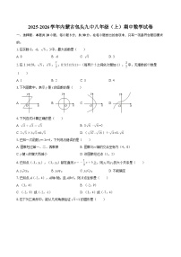 2025-2026学年内蒙古包头九中八年级（上）期中数学试卷-自定义类型