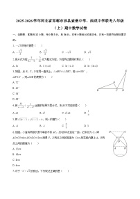 2025-2026学年河北省邯郸市涉县索堡中学、西戌中学联考八年级（上）期中数学试卷-自定义类型