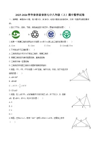 2025-2026学年吉林省吉林七中八年级（上）期中数学试卷-自定义类型
