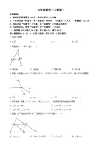 安徽省合肥市庐江县柯坦初级中学七年级下学期月考数学试题（原卷版）-A4