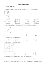 安徽省宿州市萧县县城初中四校联考九年级上学期月考数学试题（原卷版）-A4