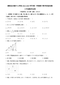 安徽省淮北市濉溪县孙疃中心学校八年级上学期11月期中数学试题（原卷版）-A4