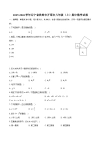 2025-2026学年辽宁省铁岭市开原市八年级（上）期中数学试卷