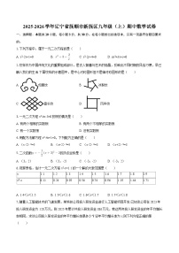 2025-2026学年辽宁省抚顺市新抚区九年级(上)期中数学试卷-自定义类型