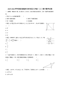 2025-2026学年陕西省榆林市府谷县九年级（上）期中数学试卷-自定义类型
