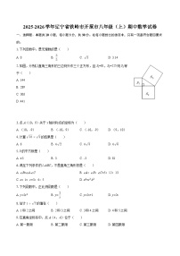 2025-2026学年辽宁省铁岭市开原市八年级（上）期中数学试卷-自定义类型
