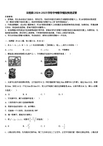 汝阳县2024-2025学年中考数学模拟预测试卷含解析