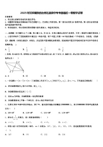 2025年甘孜藏族自治州石渠县中考考前最后一卷数学试卷含解析