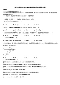 唐山市唐海县2025届中考数学最后冲刺模拟试卷含解析