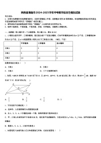 陕西省渭南市2024-2025学年中考数学适应性模拟试题含解析