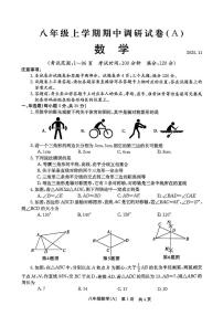 河南省安阳市滑县部分学校2025-2026学年八年级上学期期中数学试卷