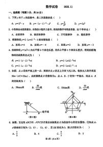 吉林省长春市朝阳区长春力旺实验初级中学2025-2026学年九年级上学期11月期中数学试题