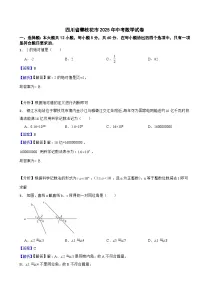 四川省攀枝花市2025年中考数学试卷附真题解析