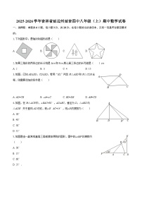 2025-2026学年吉林省延边州延吉四中八年级（上）期中数学试卷-自定义类型
