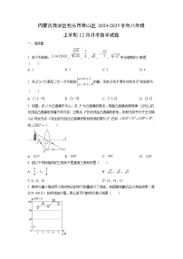 内蒙古自治区包头市青山区2024-2025学年八年级上学期12月月考数学试卷（学生版）