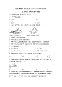 江西省赣州市安远县2024-2025学年七年级上学期1月期末数学试卷（学生版）
