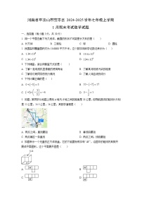 河南省平顶山市宝丰县2024-2025学年七年级上学期1月期末考试数学试卷（学生版）