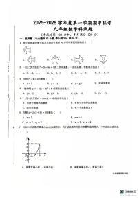 海南省省直辖县级行政单位乐东黎族自治县六校联考2025-2026学年九年级上学期11月期中数学试题